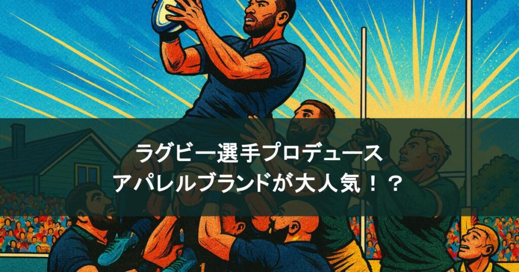 ラグビー選手プロデュースのアパレルブランドが大人気!?魅力やどこで買えるか調査