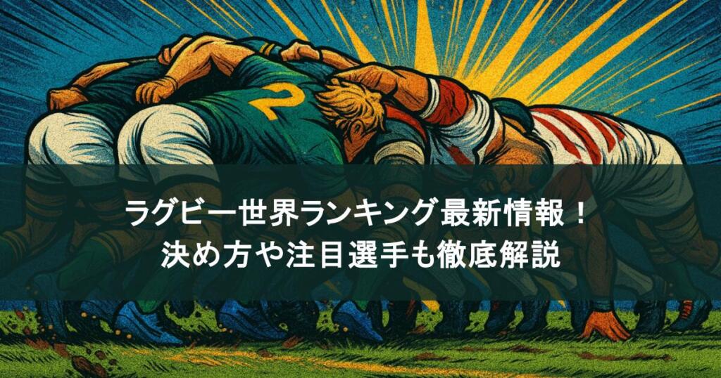 ラグビー世界ランキング最新情報!決め方や注目選手も徹底解説
